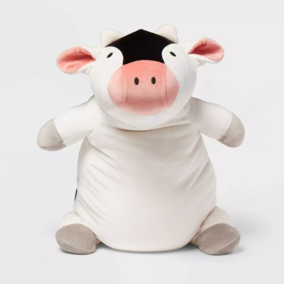 Cow Weighted Plush Kids' Throw Pillow Black/White - Pillowfort - Picture 4 of 5